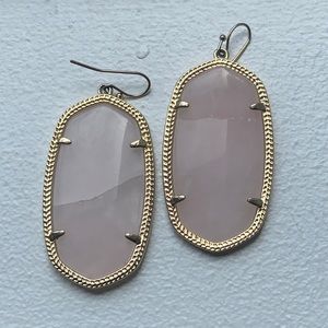 Kendra Scott Danielle Earrings in Rose Quartz